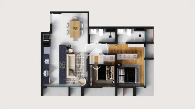 Apartamento com 2 dormitórios, foto 3