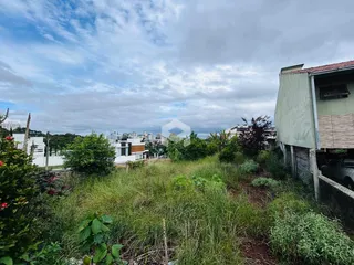 Fachada de uma residência com vegetação alta no jardim.