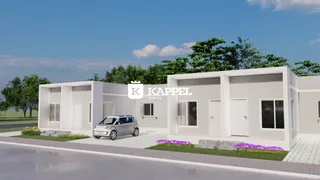 Fachada de uma casa moderna com paisagismo em Lajeado, Brasil.