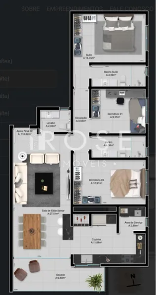 Apartamento com 3 dormitórios, foto 3