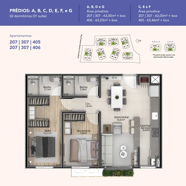Apartamento com 2 dormitórios, foto 5