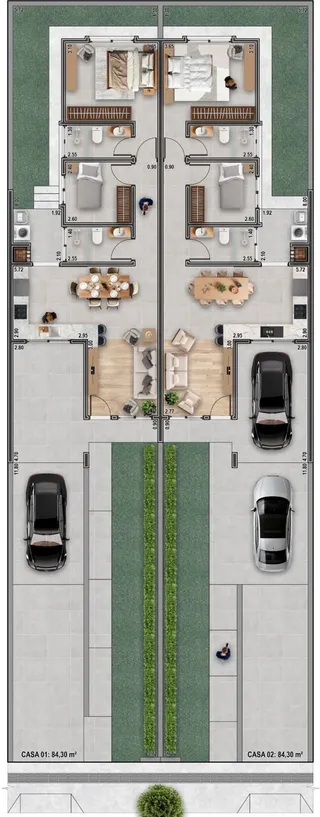 Casa geminada com 2 dormitórios, foto 4