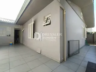 Fachada externa de uma residência em Lajeado, Brasil.