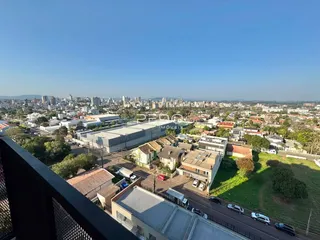 Vista aérea de uma área residencial em Lajeado, Brasil.