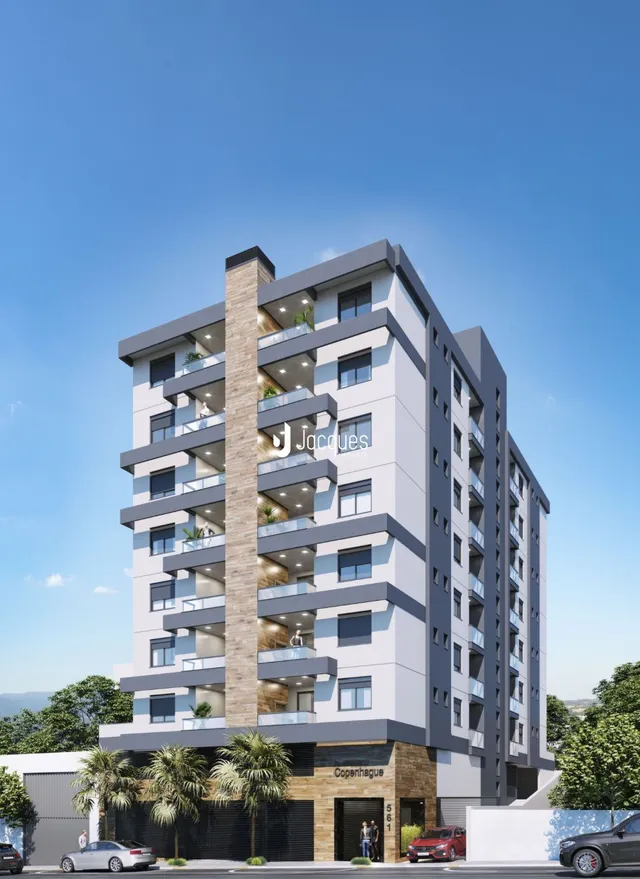 Fachada de um prédio residencial em Lajeado, Brasil.