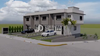 Fachada de uma residência moderna em Lajeado, Brasil.