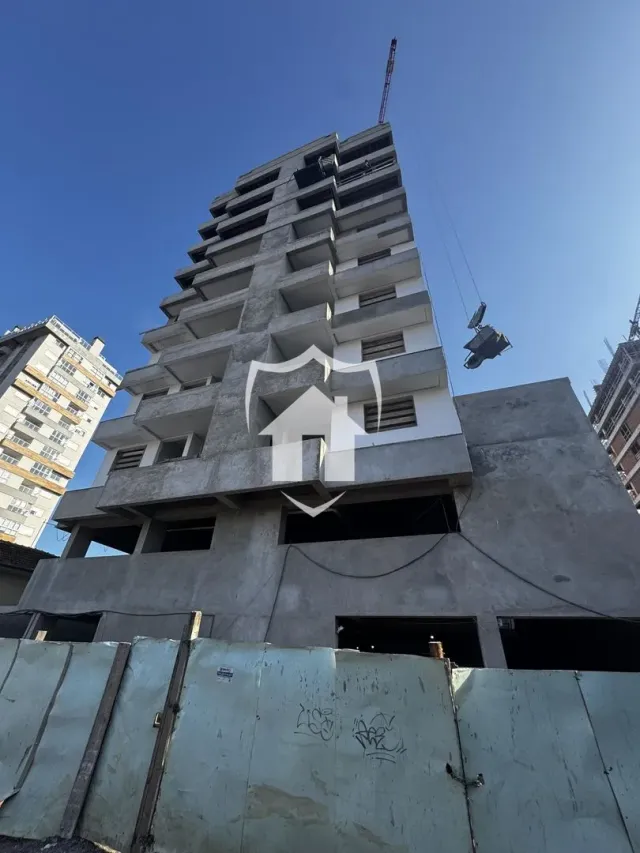 Fachada de um prédio em construção na Lajeado, Brasil.