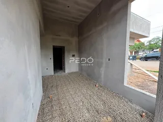 Imagem de uma área interna de construção em um imóvel.