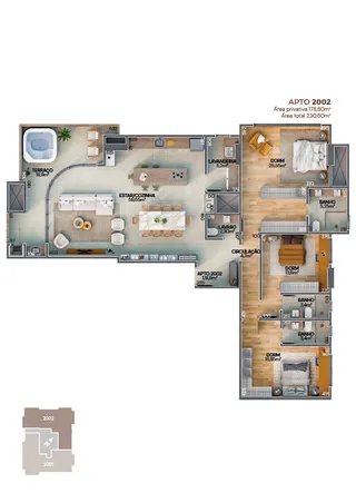Apartamento com 3 dormitórios, foto 12