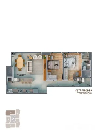 Apartamento com 2 dormitórios, foto 11