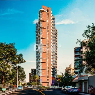 Fachada de um edifício residencial em Lajeado, Brasil.