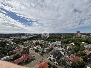 Vista aérea de uma área residencial em Lajeado, Brasil.