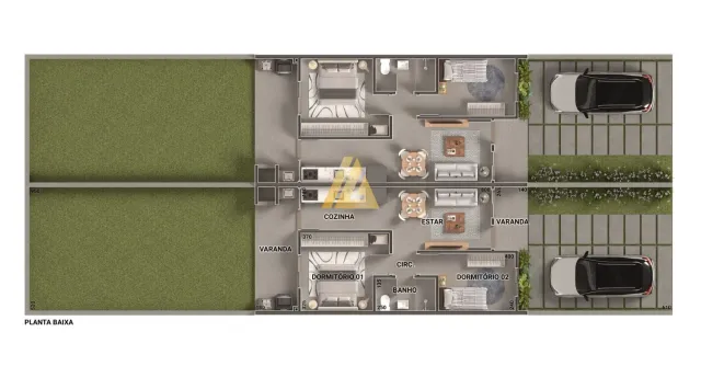 Casa geminada com 2 dormitórios, foto 4
