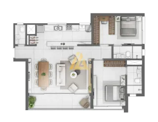 Apartamento com 2 dormitórios, foto 8