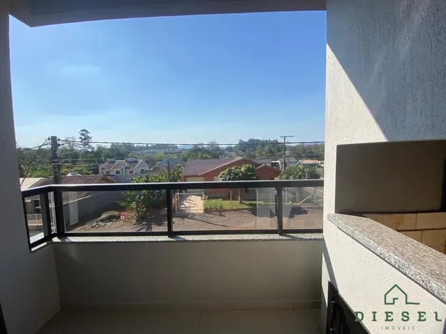 Vista da varanda de um imóvel em Lajeado, Brasil, com vista para a paisagem.
