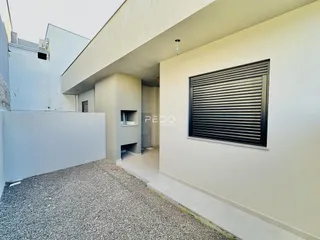 Fachada externa de uma residência em Lajeado, Brasil.
