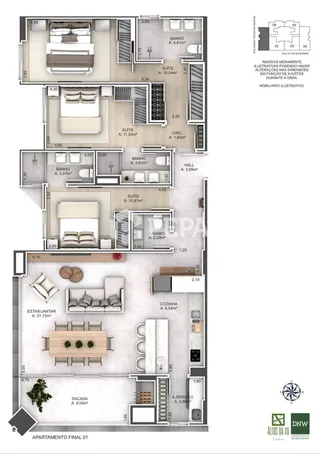 Apartamento com 3 dormitórios, foto 5