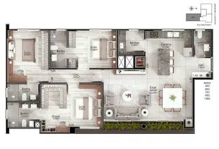 Apartamento com 3 dormitórios, foto 21