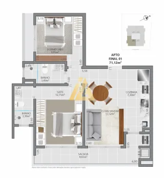 Apartamento com 2 dormitórios, foto 24