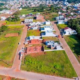 Vista aérea de um lote de terreno em Lajeado, Brasil.