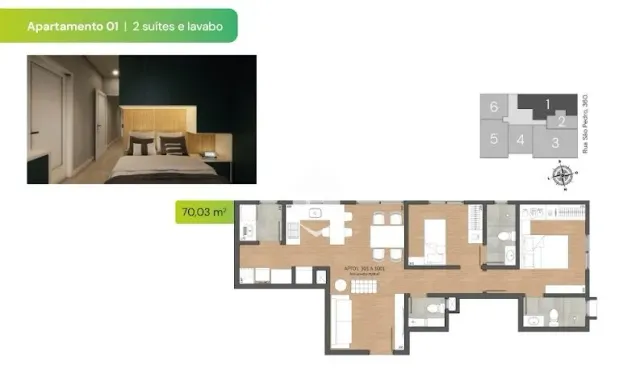Apartamento com 2 dormitórios, foto 2