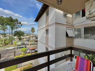 Vista da fachada de um prédio residencial em Lajeado, Brasil.
