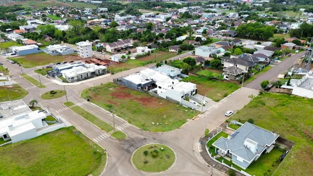 Vista aérea de um lote residencial em Lajeado, Brasil.