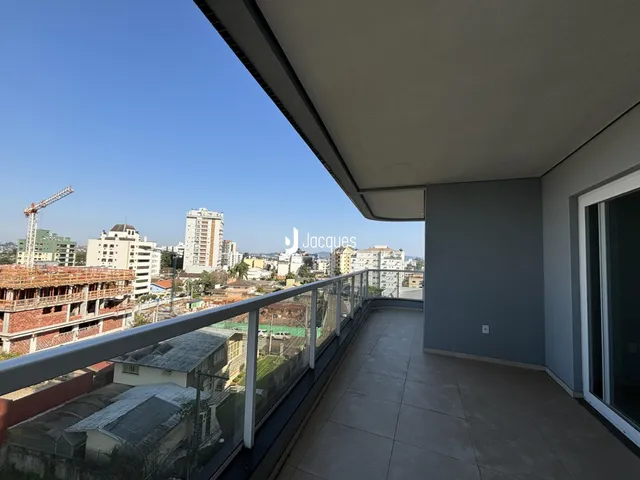 Vista da varanda com vista para a paisagem urbana de Lajeado.
