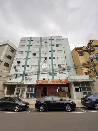 A fachada de um prédio residencial em Lajeado, Brasil.