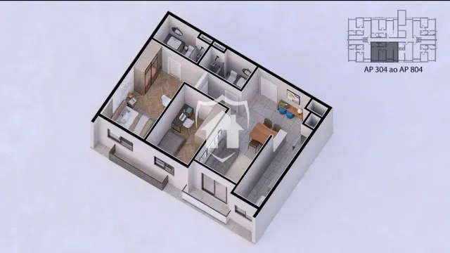 Apartamento com 2 dormitórios, foto 2