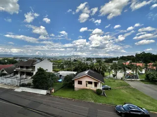 Vista aérea de uma área residencial em Lajeado, Brasil.