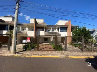 A fachada de um imóvel residencial em Lajeado, Brasil.