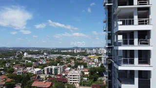 Vista aérea de uma área residencial em Lajeado, Brasil.