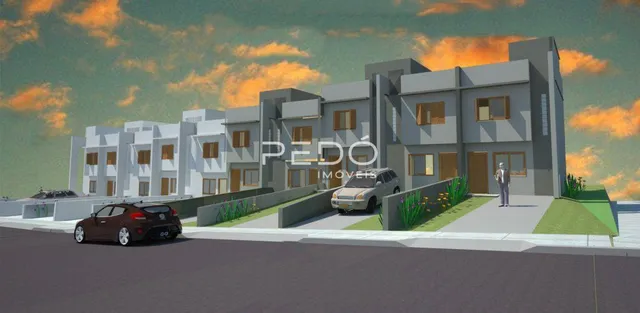 Fachada de um prédio residencial moderno em Lajeado, Brasil.