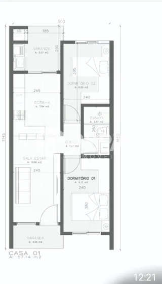 Casa geminada com 2 dormitórios, foto 10