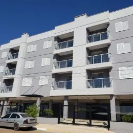Fachada de um prédio residencial em Lajeado, Brasil.