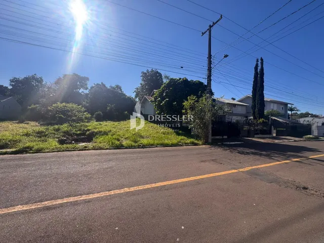 Vista da rua com casas e vegetação em Lajeado.