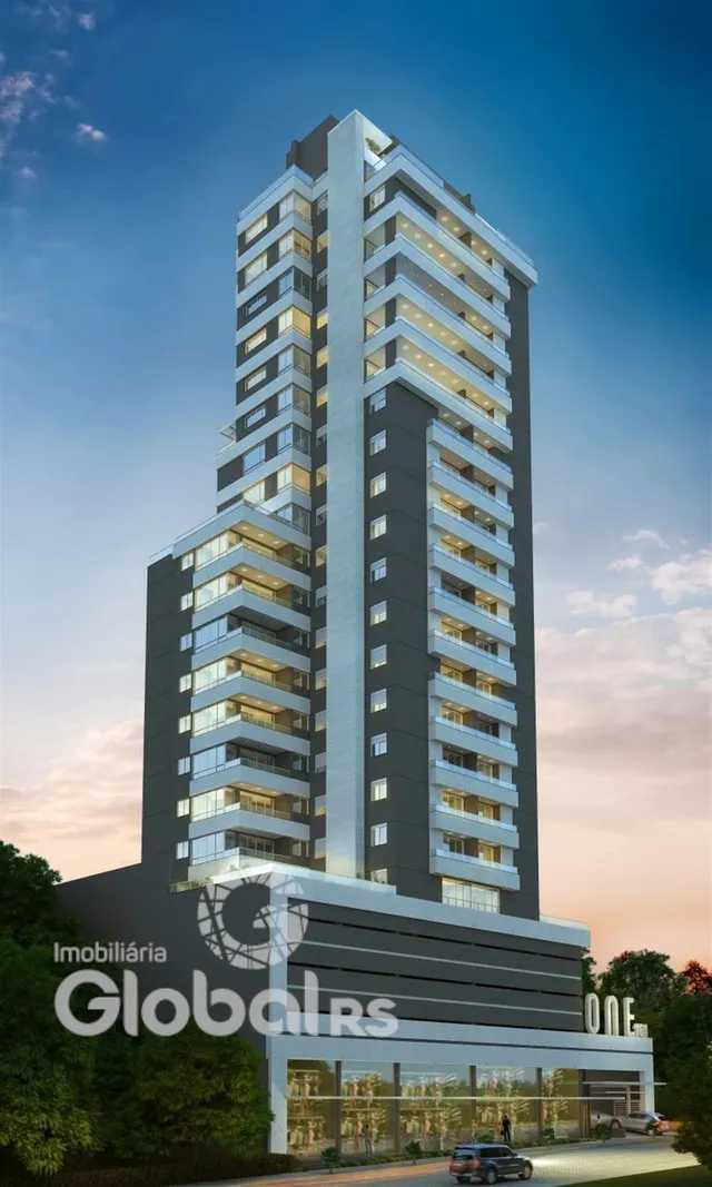Fachada de um edifício residencial em Lajeado, Brasil.