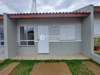 Fachada de uma casa em Lajeado, Brasil.
