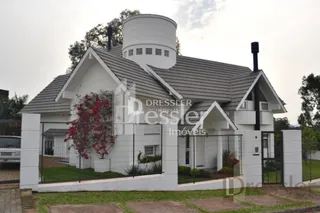 Fachada de uma residência em Lajeado, Brasil.