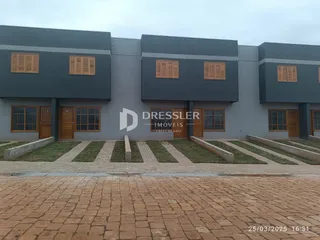 Fachada de uma residência em Lajeado, Brasil.