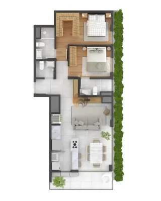 Apartamento com 2 dormitórios, foto 7