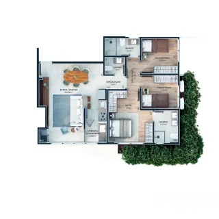 Apartamento com 3 dormitórios, foto 2