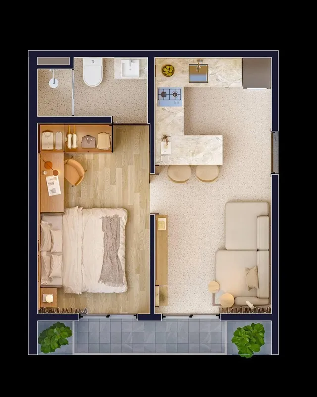 Apartamento com 1 dormitório, foto 5