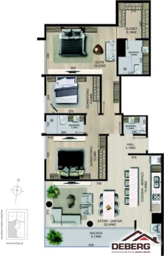 Apartamento com 3 dormitórios, foto 3
