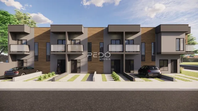 Fachada moderna de um imóvel residencial em Lajeado.