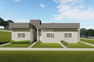 Fachada de uma casa residencial em Lajeado, Brasil.