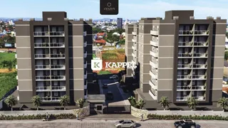 Vista externa de um complexo de apartamentos em Lajeado, Brasil.