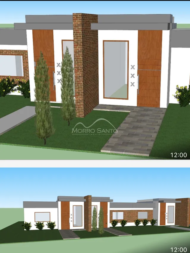 Fachada de uma casa residencial em Lajeado, Brasil.