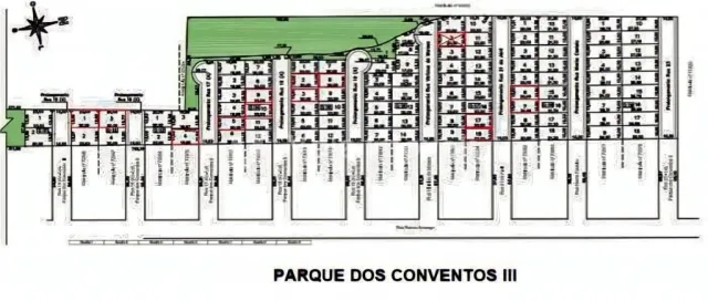 Planta baixa do imóvel no Parque dos Conventos III.